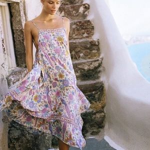 Spell Gypsy Chamomile lovebird midi dress 🦚